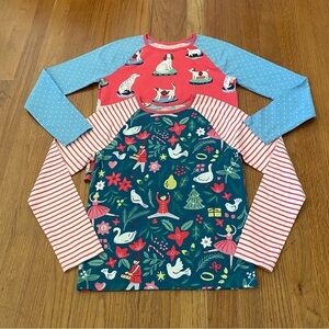 Mini Boden Holiday and Dog Long Sleeve Tops